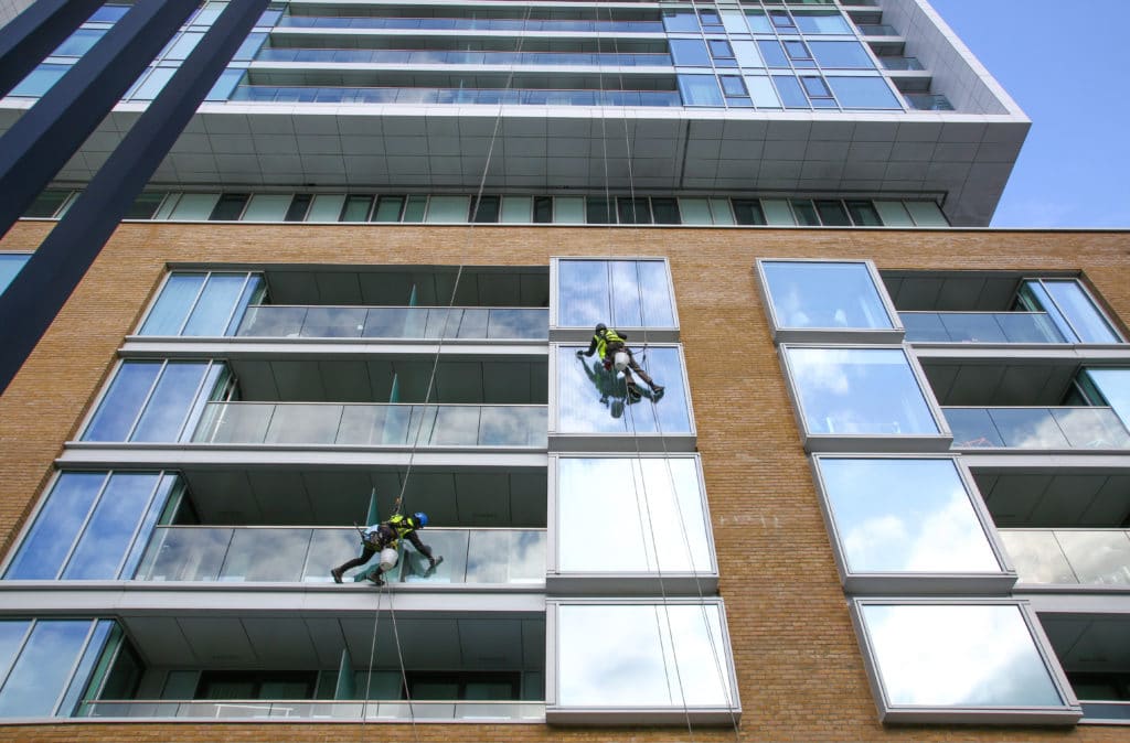 Residential block window cleaning